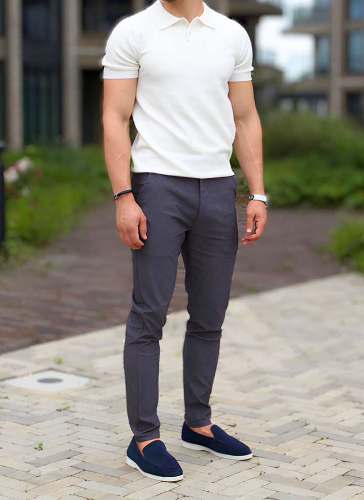 Lightweight chino pants - Grey