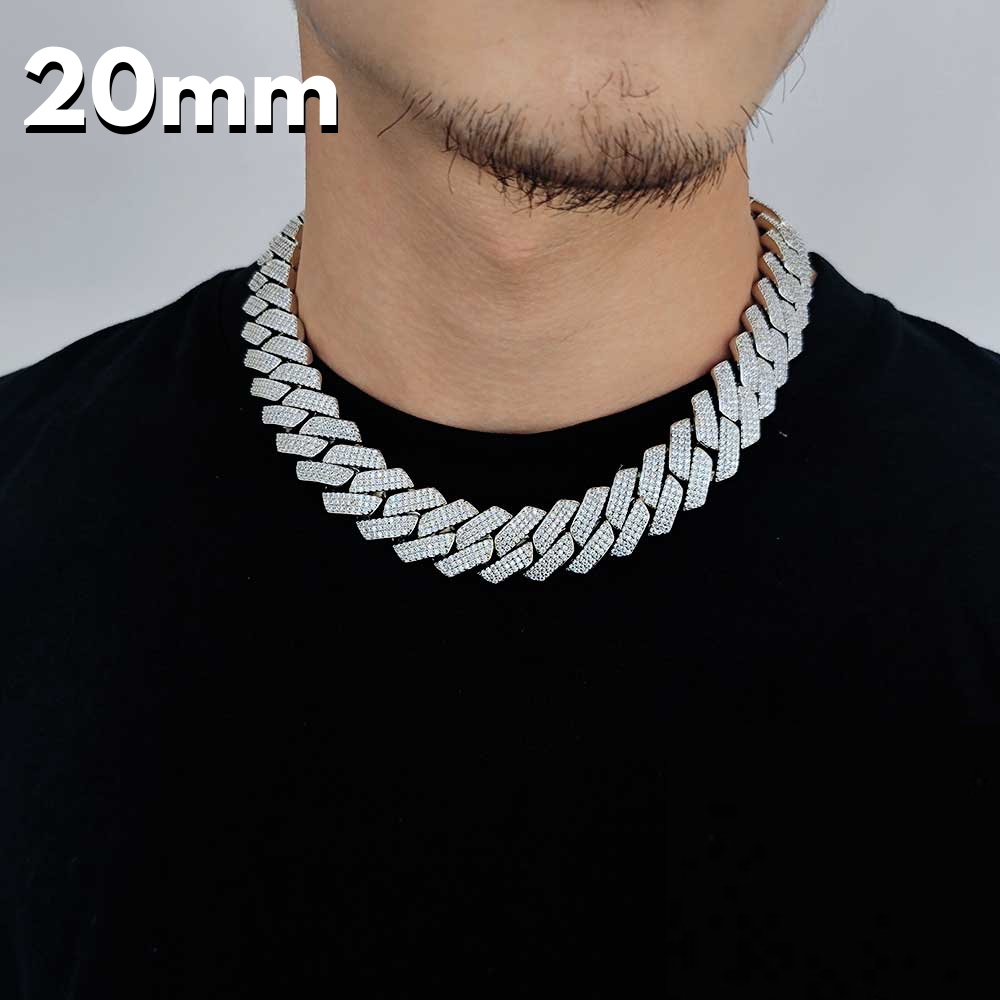 Glacial Cuban Chain Silver