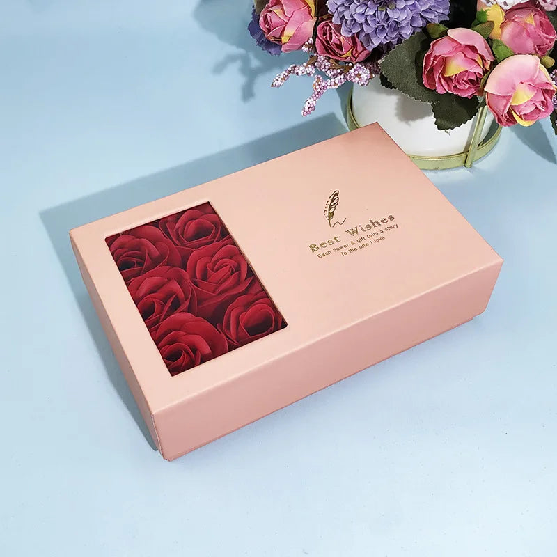 Eternal Rose Box Set with Engraved Bracelet for Couples