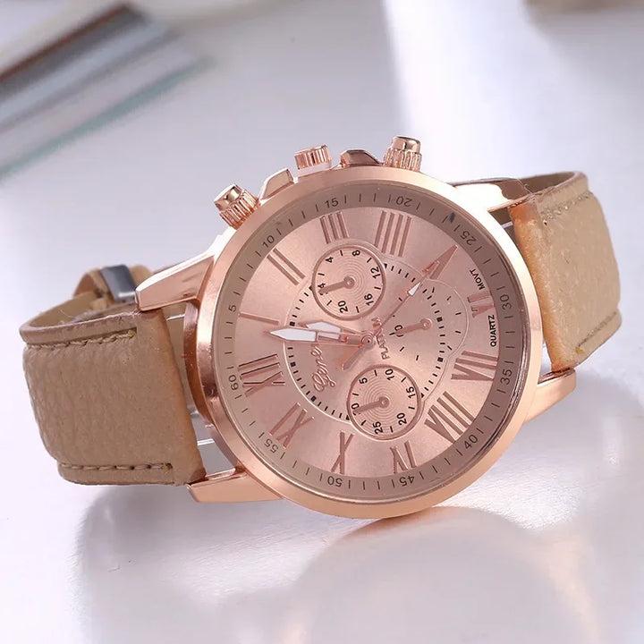 Watches Top Brand Luxury Woman Watch Leather Waterproof