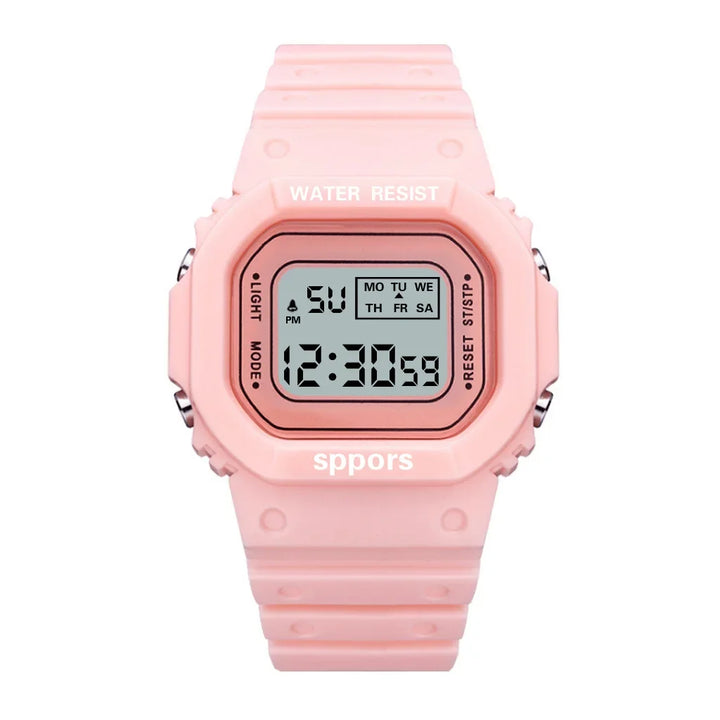 Watch Macaron Color Waterproof Square