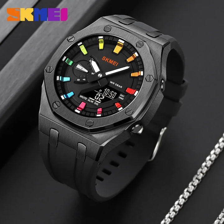 SKMEI 2243 Watch Multi functional Sports Waterproof Night Glow