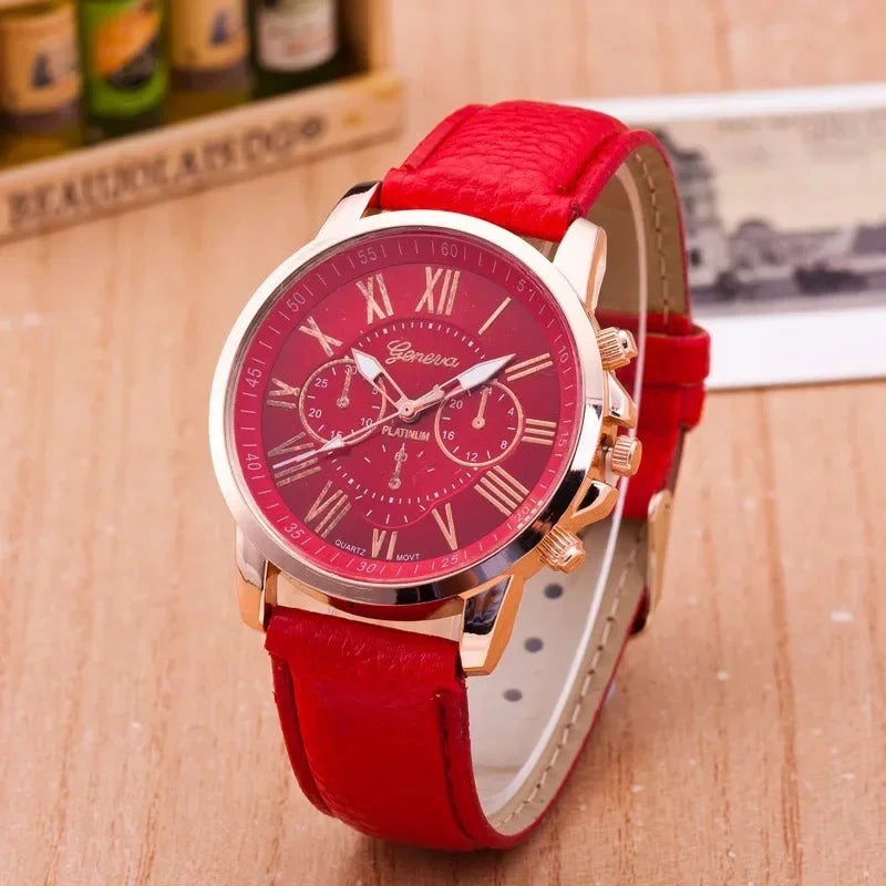 Watches Top Brand Luxury Woman Watch Leather Waterproof