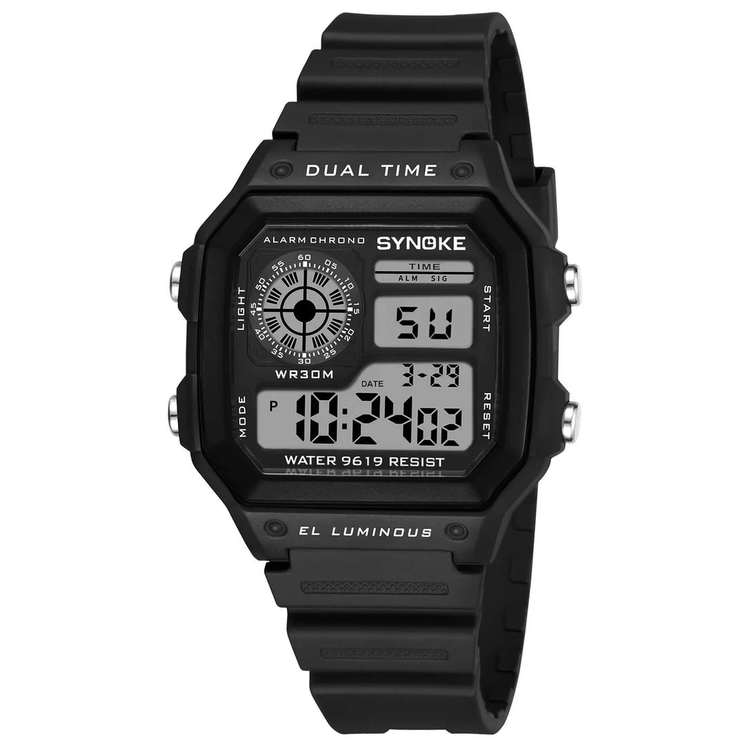 SYNOKE Military Digital Watches Men Sports Luminous Chronograph Waterproof