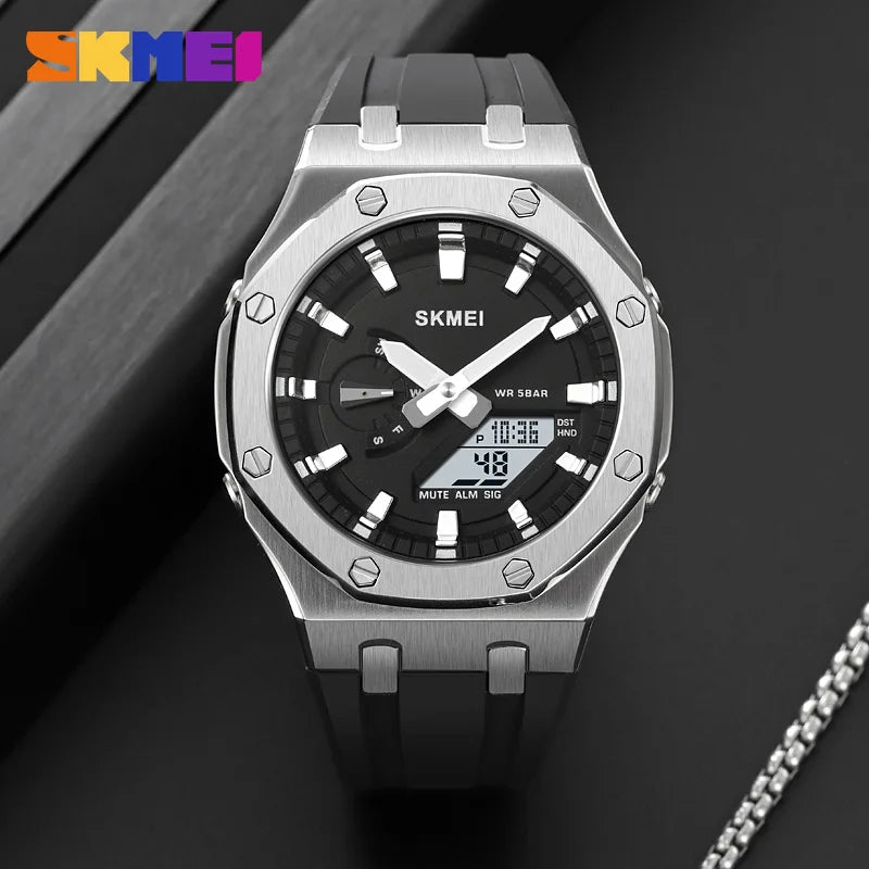 SKMEI 2243 Watch Multi functional Sports Waterproof Night Glow